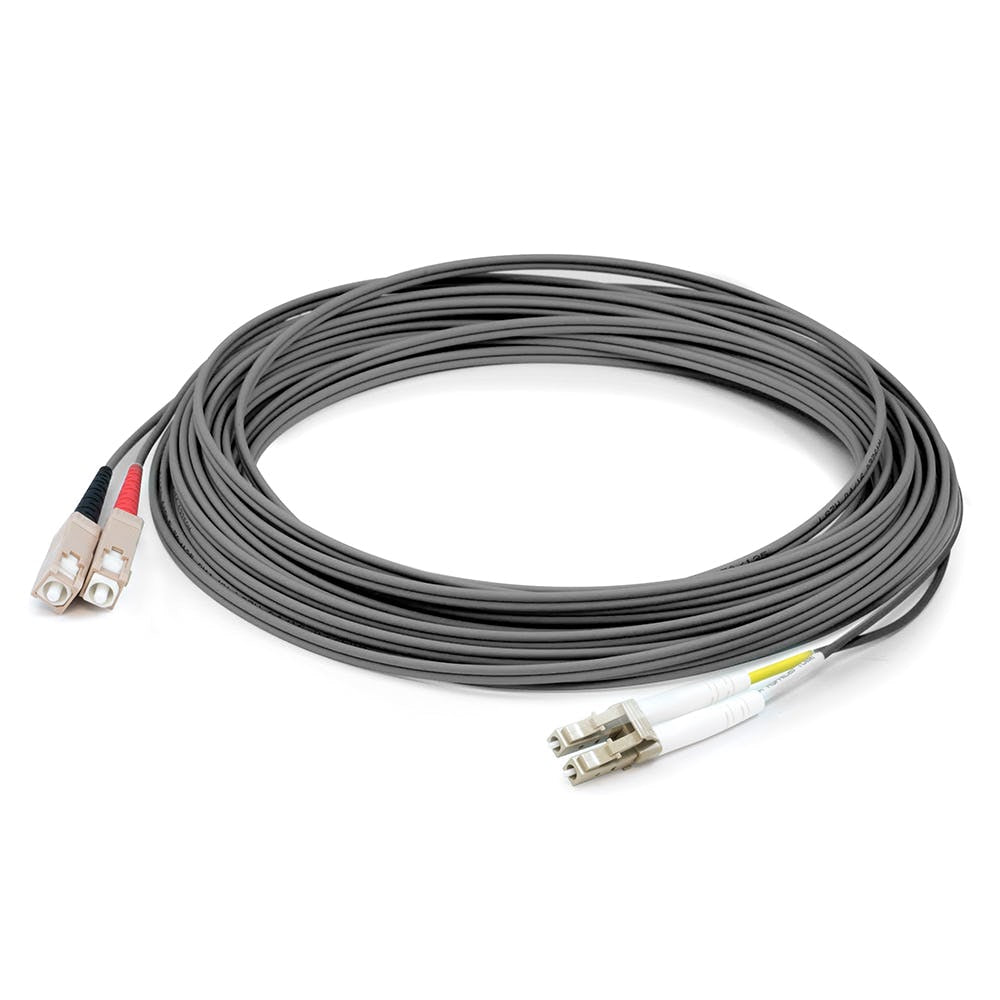 Addon Networks Add-Sc-Lc-5M6Mmf-Gy Fibre Optic Cable 5 M 2X Lc 2X Sc Ofnr Om1 Grey