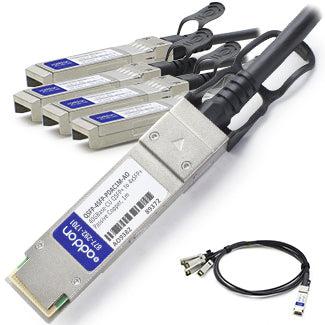 Addon Networks Qsfp-4Sfp-Pdac3M-Ao Infiniband Cable 3 M Qsfp+ 4Xsfp+ Black
