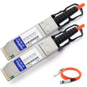 Addon Networks Qsfp-H40G-Aoc3-5M-Ao Infiniband Cable 3.5 M Qsfp+ Black, Grey, Orange