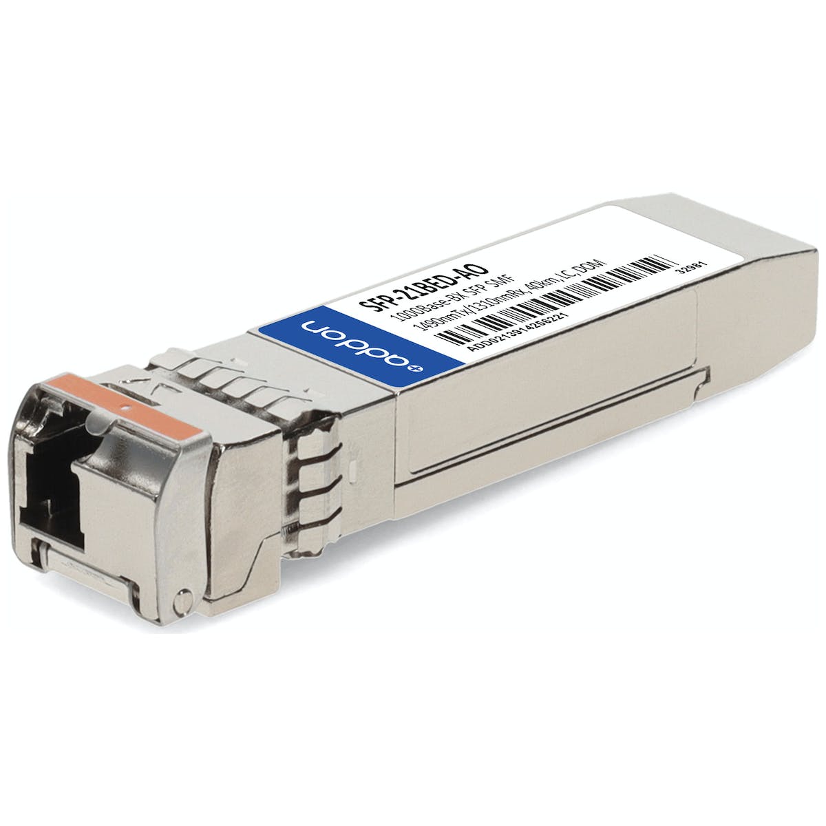 AddOn Rad SFP-21BED Compatible TAA Compliant 1000Base-BX SFP Transceiver (SMF, 1490nmTx/1310nmRx, 40km, LC, DOM) SFP-21BED-AO