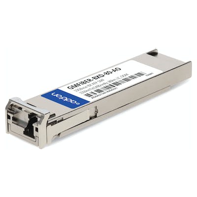 AddOn Sixnet GMFIBER-BXD-80 Compatible TAA Compliant 10GBase-BX XFP Transceiver (SMF, 1550nmTx/1490nmRx, 80km, LC, DOM) GMFIBER-BXD-80-AO