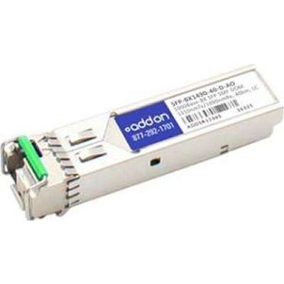 AddOn ZyXEL SFP-BX1490-40-D Compatible TAA Compliant 1000Base-BX SFP Transceiver (SMF, 1310nmTx/1490nmRx, 40km, LC, DOM) SFP-BX1490-40-D-AO