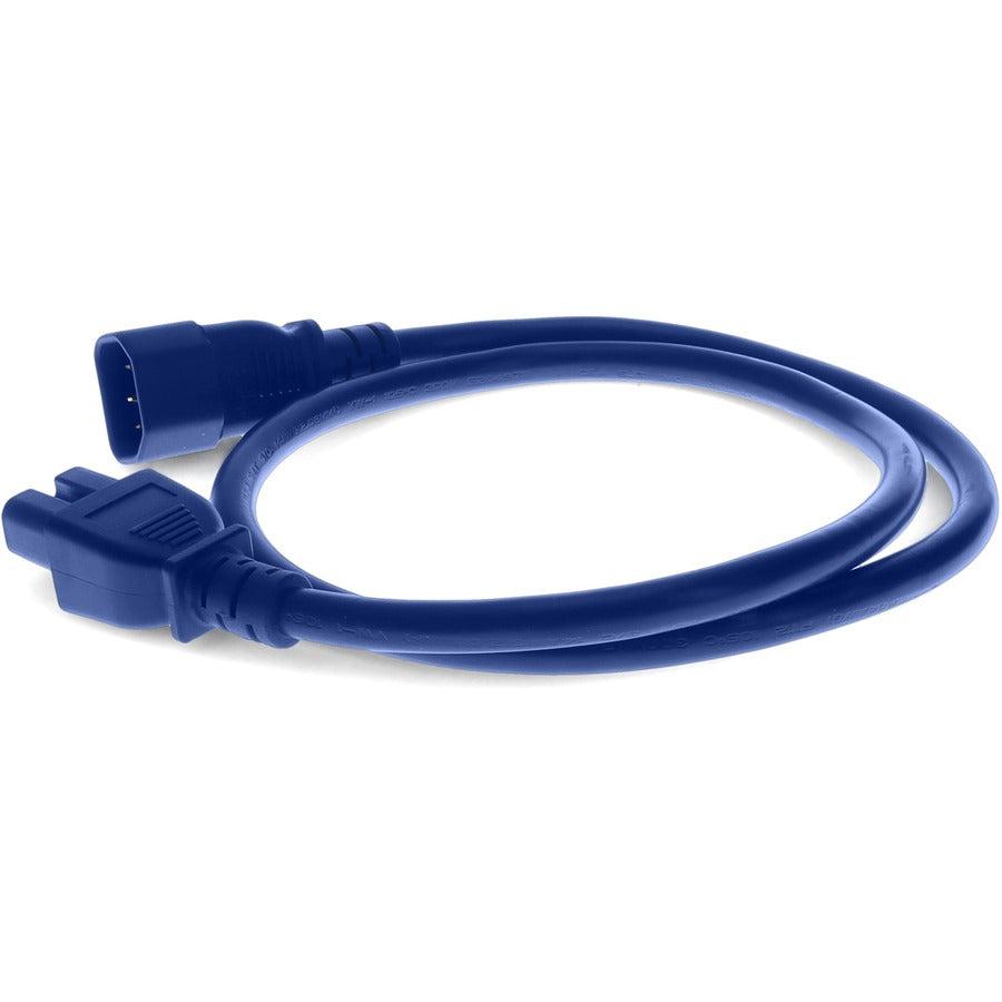 Addon Networks Add-C142C1514Awg2Ftbe Power Cable Blue 0.61 M C14 Coupler C15 Coupler