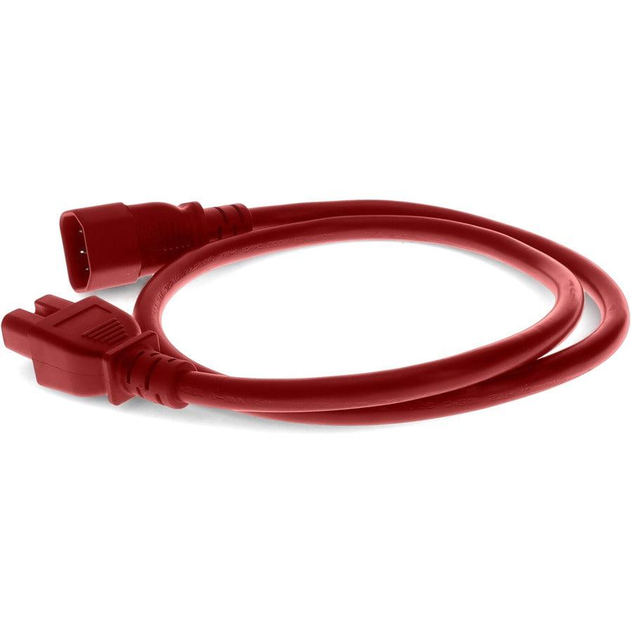 Addon Networks Add-C142C1514Awg3Ftrd Power Cable Red 0.91 M C14 Coupler C15 Coupler