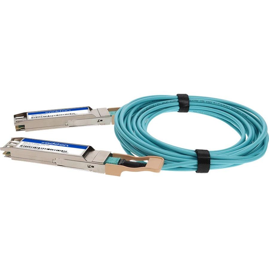Addon Networks Aoc-O-O-400G-10M-Ao Fibre Optic Cable Om3 Aqua Colour
