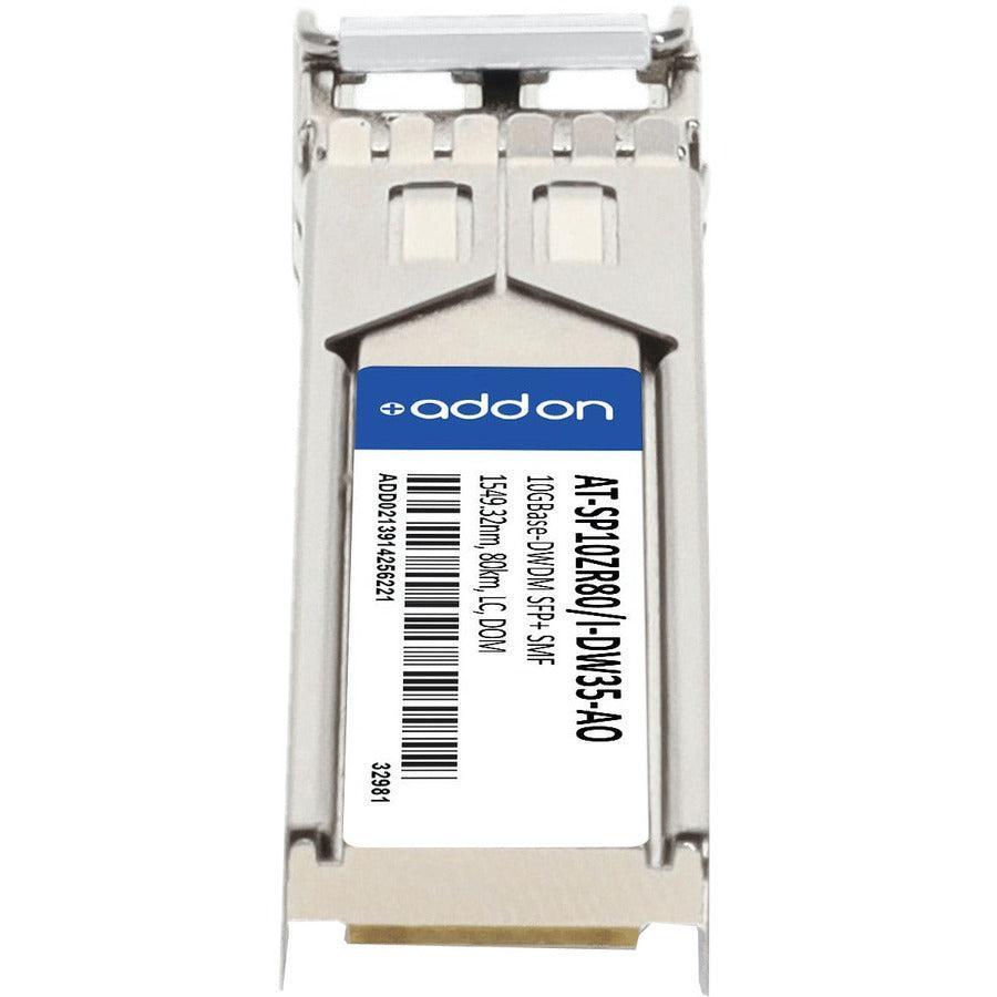 Addon Networks At-Sp10Zr80/I-Dw35-Ao Network Transceiver Module Fiber Optic 100000 Mbit/S Sfp+ 1549.32 Nm