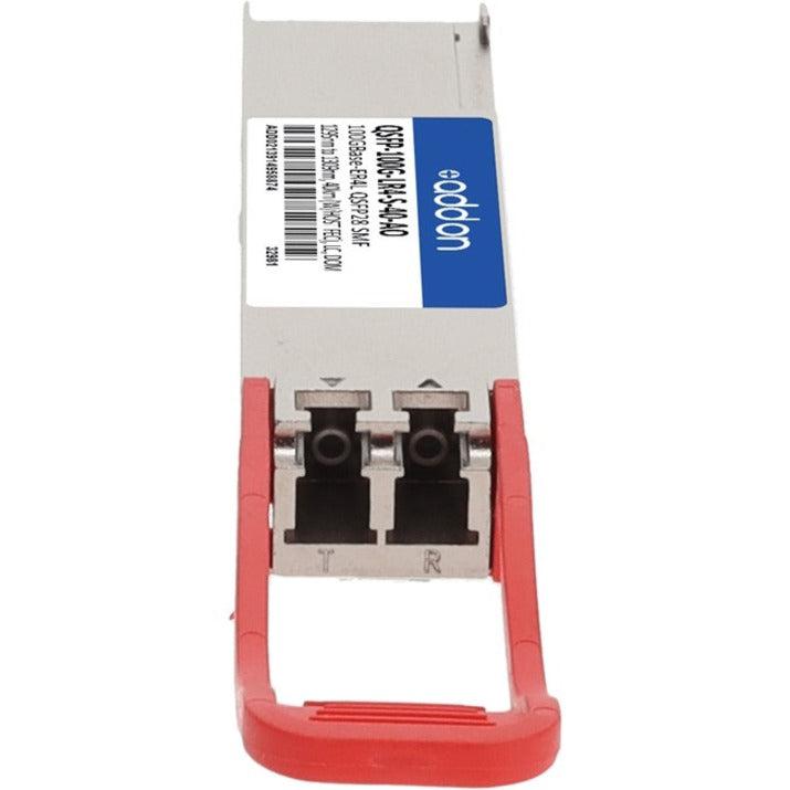 Addon Networks Cisco Qsfp-100G-Lr4-S-40 Compatible Taa Compliant 100Gbase-Er4L Qsfp28 Transceiver (Smf, 1295Nm To 1309Nm, 40Km (W/Host Fec), Lc, Dom)