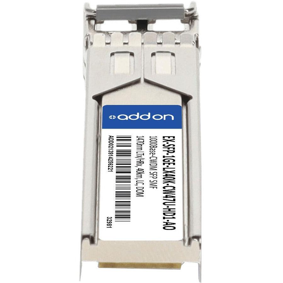 Addon Networks Ex-Sfp-1Ge-Lx40K-Cw47U-Hd1-Ao Network Transceiver Module Fiber Optic 1000 Mbit/S 1470 Nm