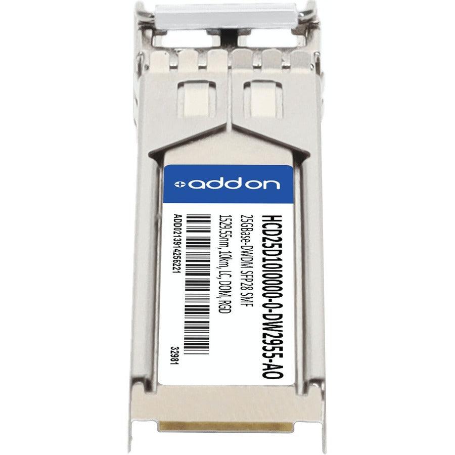 Addon Networks Hcd25D10I0000-0-Dw2955-Ao Network Transceiver Module Fiber Optic Sfp28 1529.55 Nm