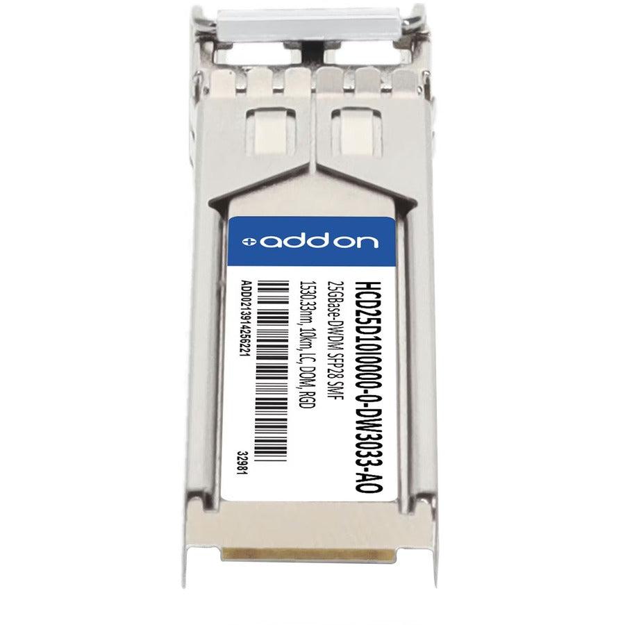 Addon Networks Hcd25D10I0000-0-Dw3033-Ao Network Transceiver Module Fiber Optic Sfp28 1530.33 Nm