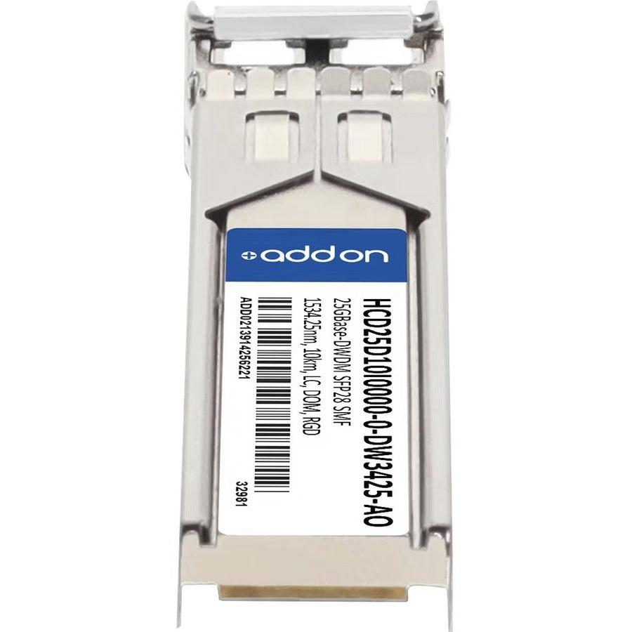Addon Networks Hcd25D10I0000-0-Dw3425-Ao Network Transceiver Module Fiber Optic Sfp28 1534.25 Nm