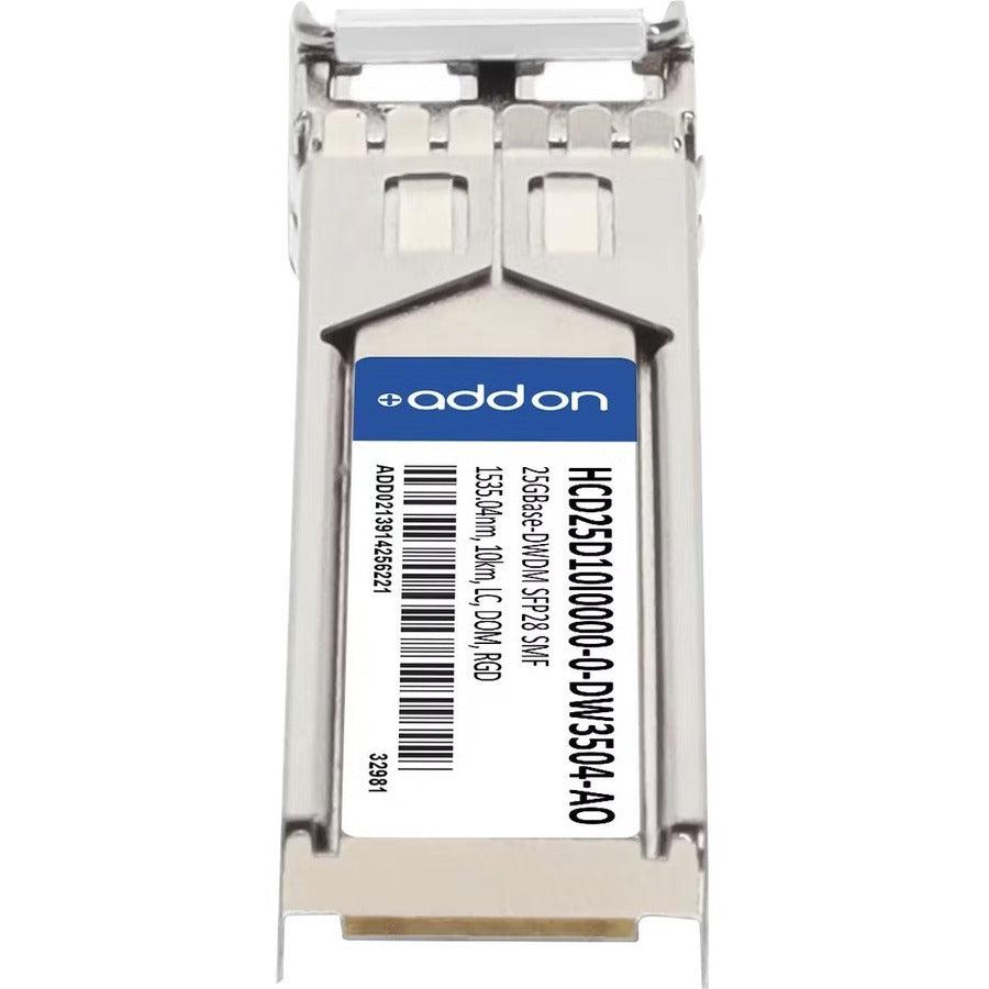 Addon Networks Hcd25D10I0000-0-Dw3504-Ao Network Transceiver Module Fiber Optic Sfp28 1535.04 Nm