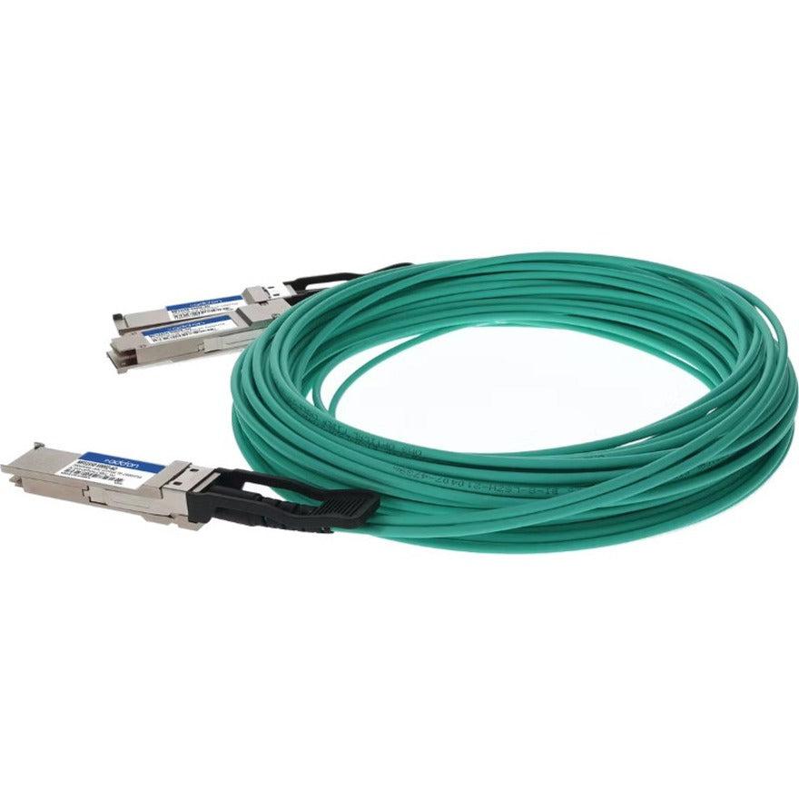 Addon Networks Mfs1S50-V005E-Ao Infiniband Cable 5 M Qsfp56 2Xqsfp56 Green, Grey