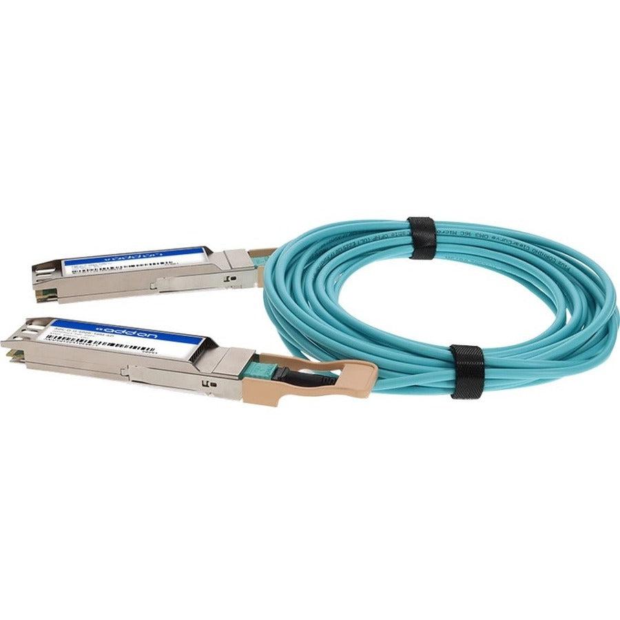Addon Networks Osfp-400Gb-10M-Ao Infiniband Cable Aqua Colour