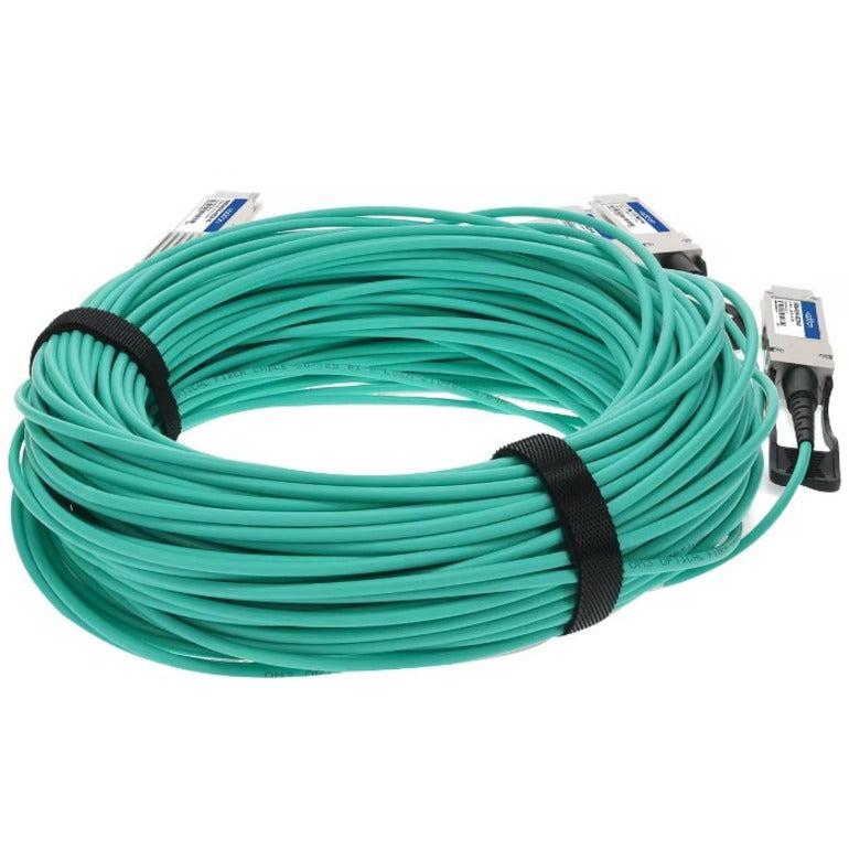 Addon Networks Q400G-4Q56G-Aoc4M-Ao Infiniband Cable 4 M Qsfp-Dd 4X Qsfp56 Turquoise