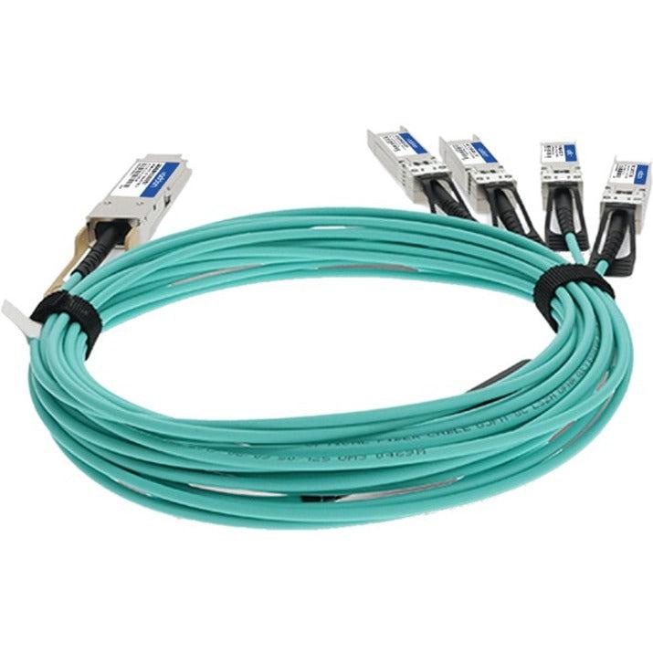 Addon Networks Qsfp-4Sfp25G-Aoc15M-Ao Infiniband Cable 15 M Qsfp28 4X Sfp28 Turquoise