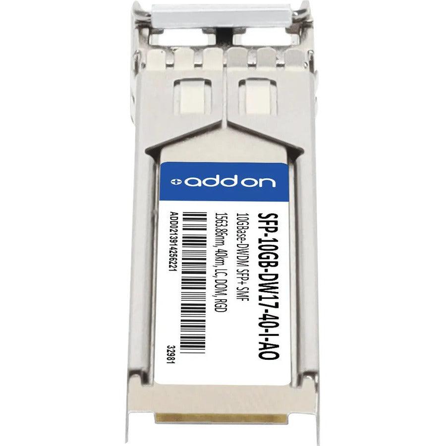 Addon Networks Sfp-10Gb-Dw17-40-I-Ao Network Transceiver Module Fiber Optic 10000 Mbit/S Sfp+ 1563.86 Nm