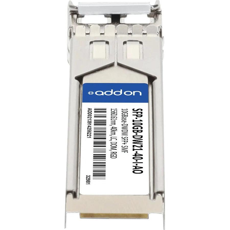 Addon Networks Sfp-10Gb-Dw21-40-I-Ao Network Transceiver Module Fiber Optic 10000 Mbit/S Sfp+ 1560.61 Nm