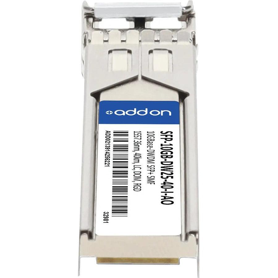 Addon Networks Sfp-10Gb-Dw25-40-I-Ao Network Transceiver Module Fiber Optic 10000 Mbit/S Sfp+ 1557.36 Nm