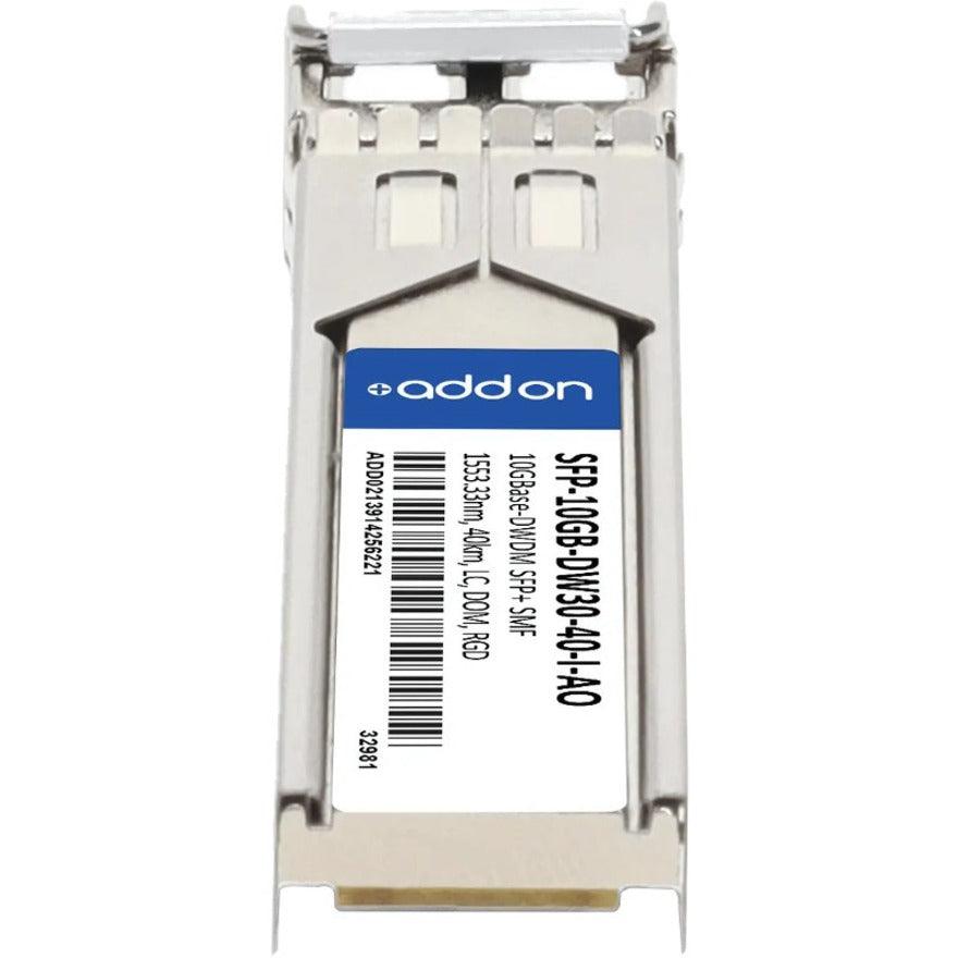 Addon Networks Sfp-10Gb-Dw30-40-I-Ao Network Transceiver Module Fiber Optic 10000 Mbit/S Sfp+ 1553.33 Nm