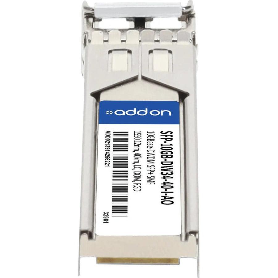 Addon Networks Sfp-10Gb-Dw34-40-I-Ao Network Transceiver Module Fiber Optic 10000 Mbit/S Sfp+ 1550.12 Nm
