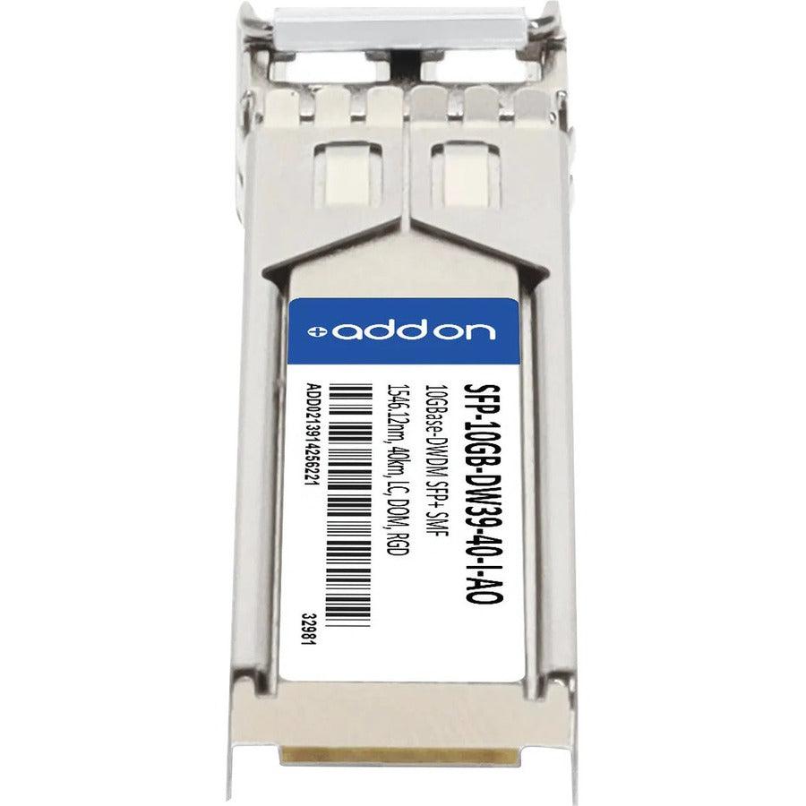 Addon Networks Sfp-10Gb-Dw39-40-I-Ao Network Transceiver Module Fiber Optic 10000 Mbit/S Sfp+ 1546.12 Nm