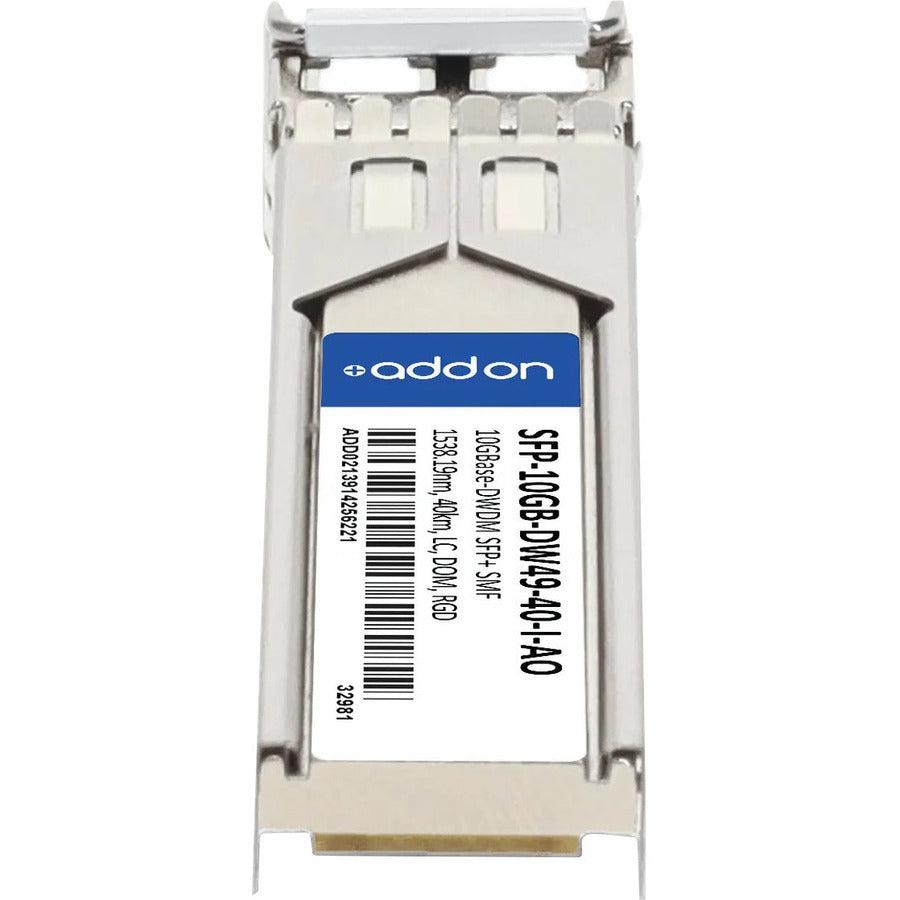 Addon Networks Sfp-10Gb-Dw49-40-I-Ao Network Transceiver Module Fiber Optic 10000 Mbit/S Sfp+ 1538.19 Nm