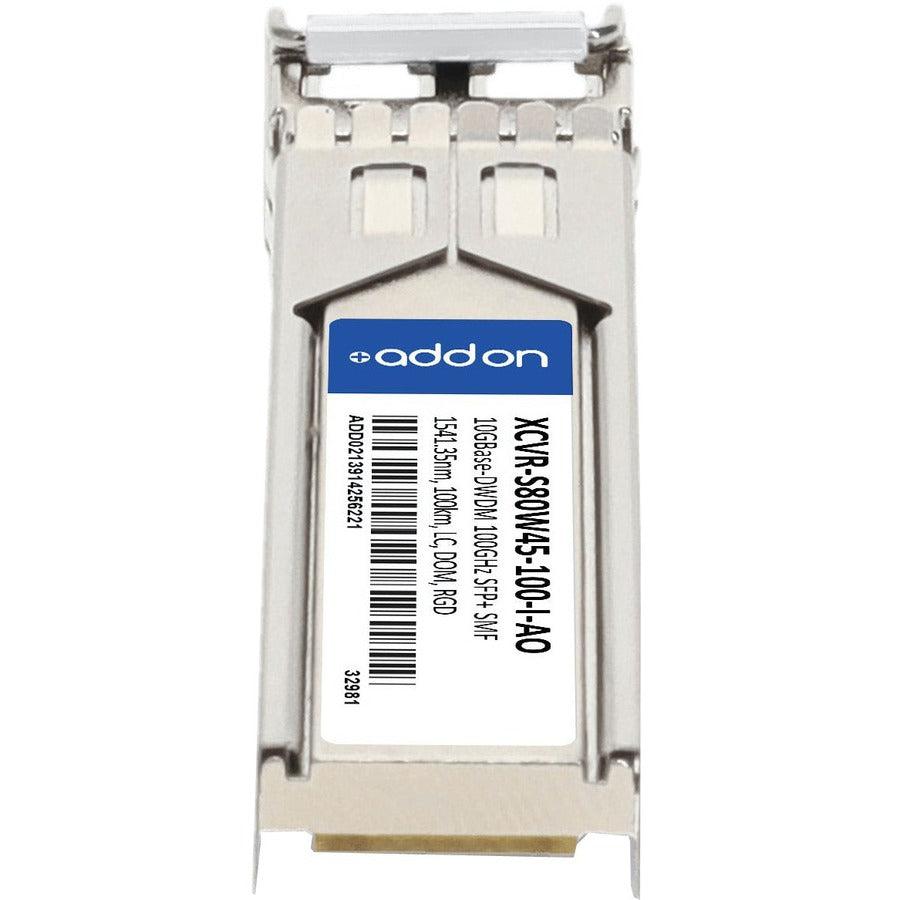 Addon Networks Xcvr-S80W45-100-I-Ao Network Transceiver Module Fiber Optic 10000 Mbit/S Sfp+ 1541.35 Nm