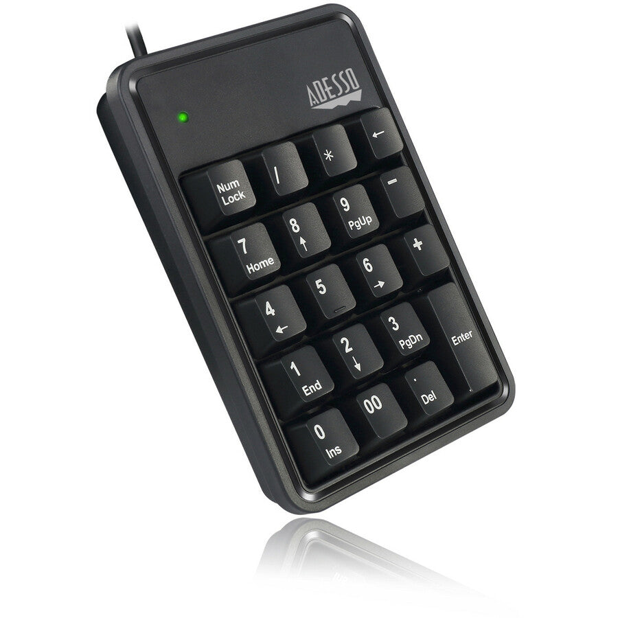 Adesso 19-Key Mechanical Keypad with 3-Port USB Hub AKB-600HB
