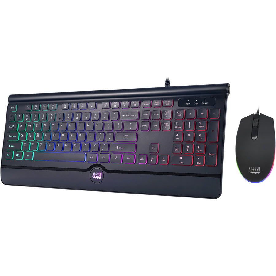 Adesso EasyTouch 137CB Illuminated Gaming Keyboard & Mouse Combo AKB-137CB