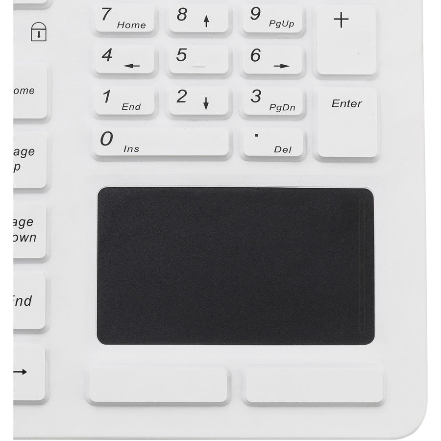 Adesso SlimTouch 270 - Antimicrobial Waterproof Touchpad Keyboard AKB-270UW