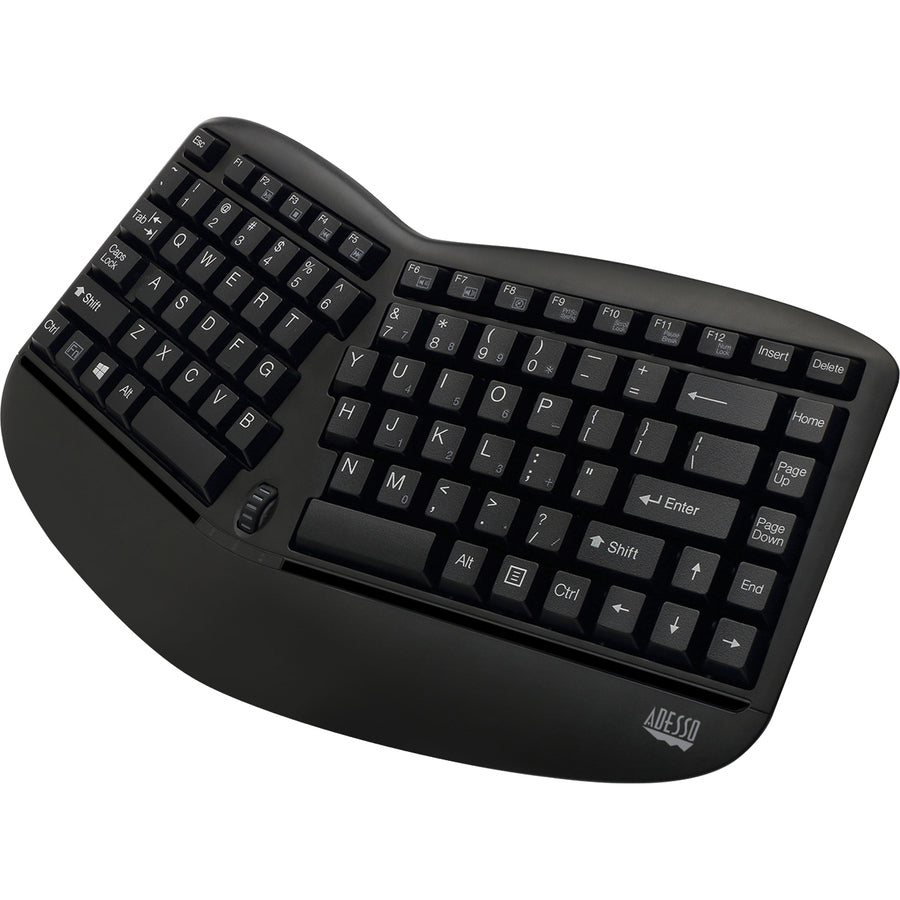 Adesso Tru-Form Wireless Ergo Mini Keyboard & Mouse WKB-1150CB
