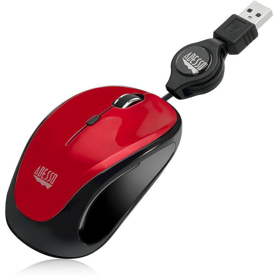 Adesso iMouse S8R - USB Illuminated Retractable Mini Mouse
