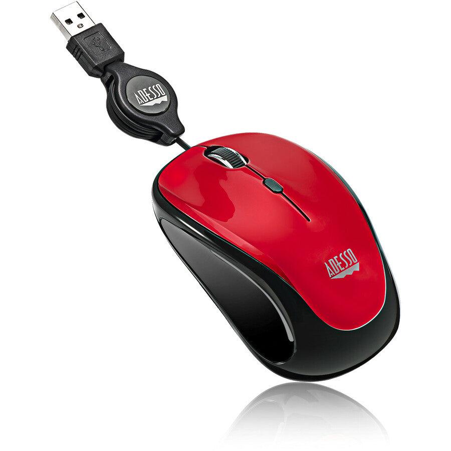 Adesso iMouse S8R - USB Illuminated Retractable Mini Mouse