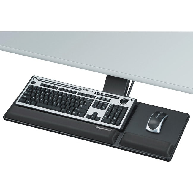 Adjustable Height Keyboard Tray - Compact Ergonomic Design with Memory Foam | TecIsoft 8017801
