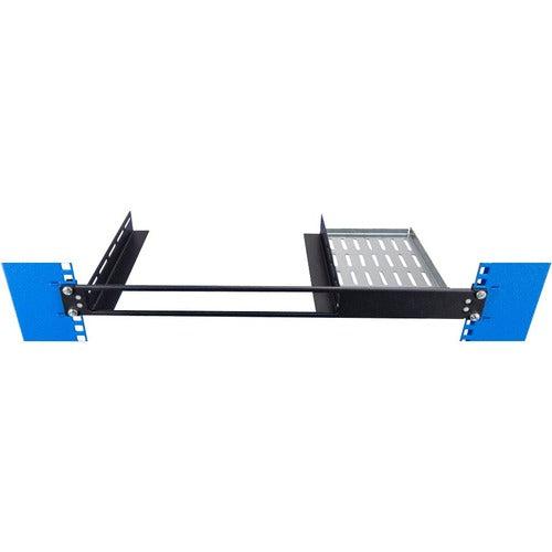 Adjustable Switch Shelf 2-Post Rack 1U - Cantilever Power Brick Tray | TecISoft 108-6899