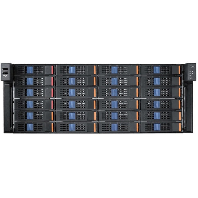 Advantech 4U Storage Chassis for ATX/EATX Serverboard with 24 Hot-swap Drive Bays HPC-8424SA-R5A1E