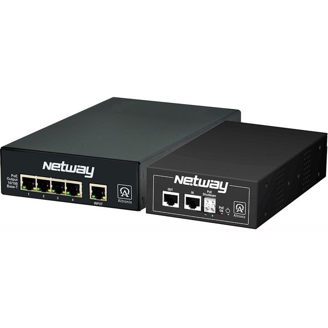 Altronix Netway4Esk 4-Port Managed Poe+ Switch With Midspan Injector