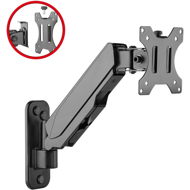 Aluminum Wall Mount Gas Spring Monitor Arm - 17 to 32"" CE-MT2K12-S1