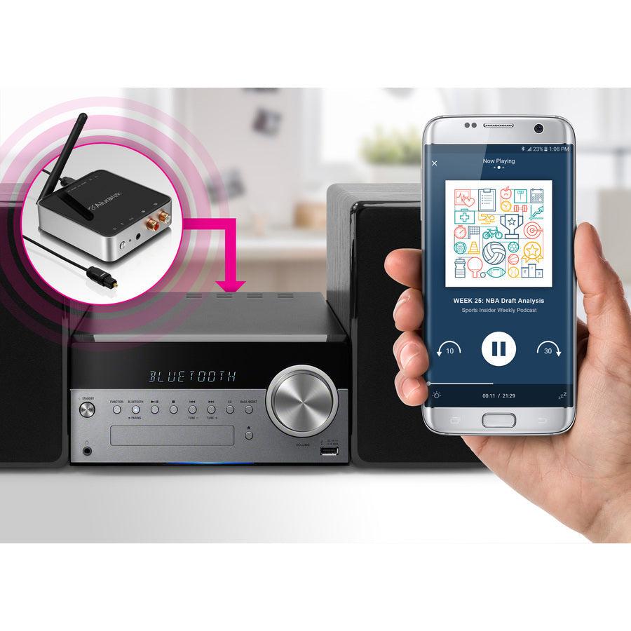 Aluratek Universal Bluetooth Audio Receiver and Transmitter with Bluetooth 5 ABC53F