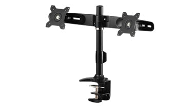 Amer Mounts Clamp Based Dual Monitor Mount for two 15-24" LCD/LED Flat Panel Screens" AMR2C