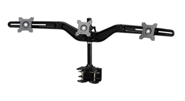 Amer Mounts Clamp Based Triple Monitor Mount for three 15-24" LCD/LED Flat Panel Screens" AMR3C