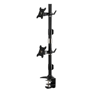 Amer Mounts Clamp Based Vertical Dual Monitor Mount for two 15-24" LCD/LED Flat Panels" AMR2CV