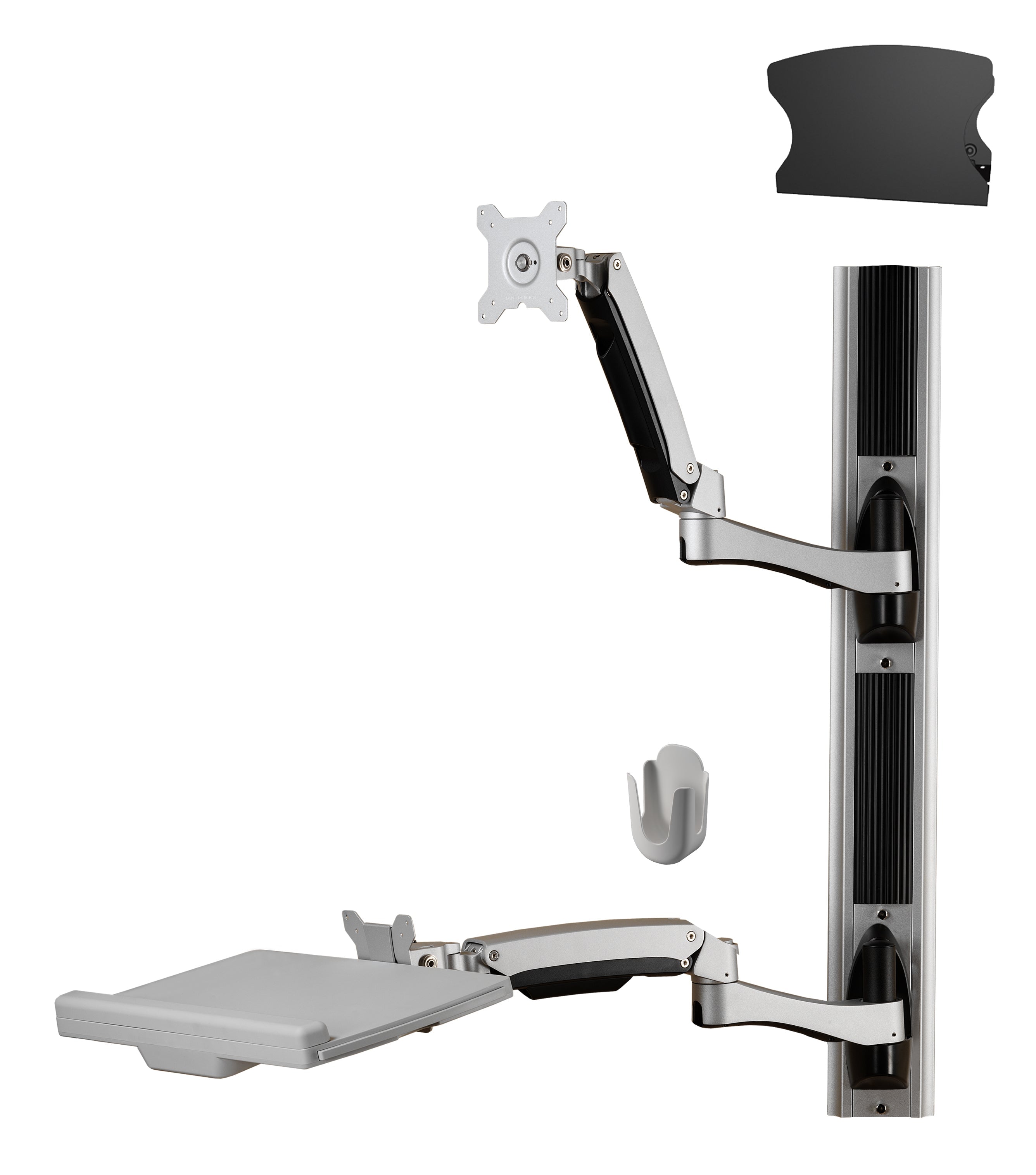 Amer Wall Mount for Keyboard, CPU, Mouse, Flat Panel Display, Curved Screen Display, Monitor - TAA Compliant AMR1AWSV3