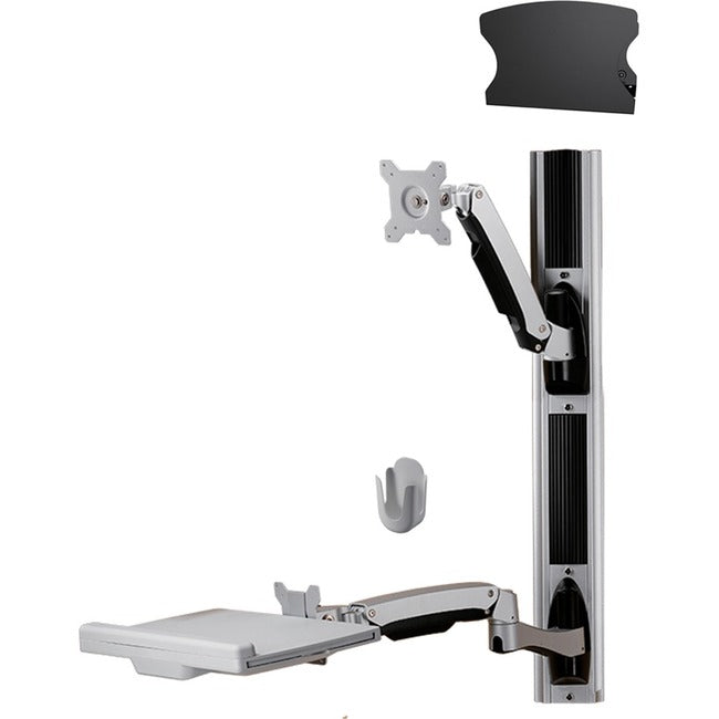 Amer Wall Mount for Keyboard, CPU, Mouse, Flat Panel Display, Curved Screen Display - TAA Compliant AMR1AWSV1