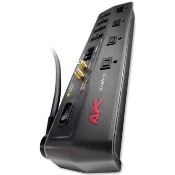 Apc Home/Office Surgearrest 8 Outlets With Tel2/Splitter And Coax Jacks, 120V Black 8 Ac Outlet(S) 1.83 M