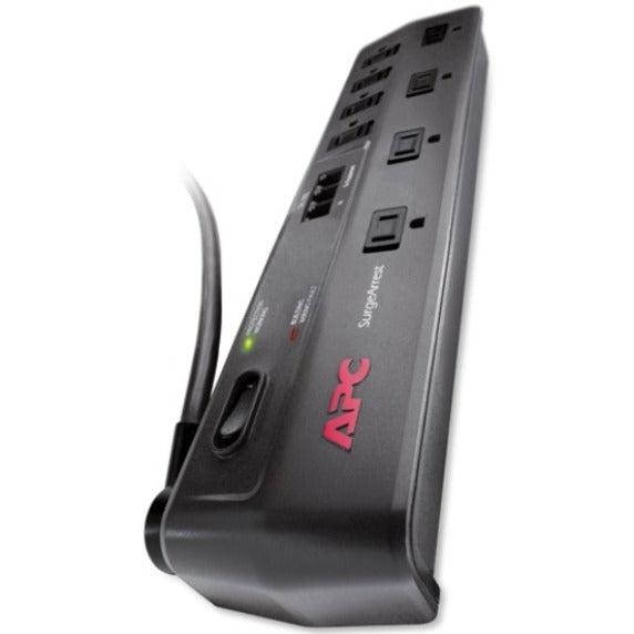 Apc Home/Office Surgearrest 8 Outlets With Tel2/Splitter Jacks, 120V Black 8 Ac Outlet(S) 1.83 M