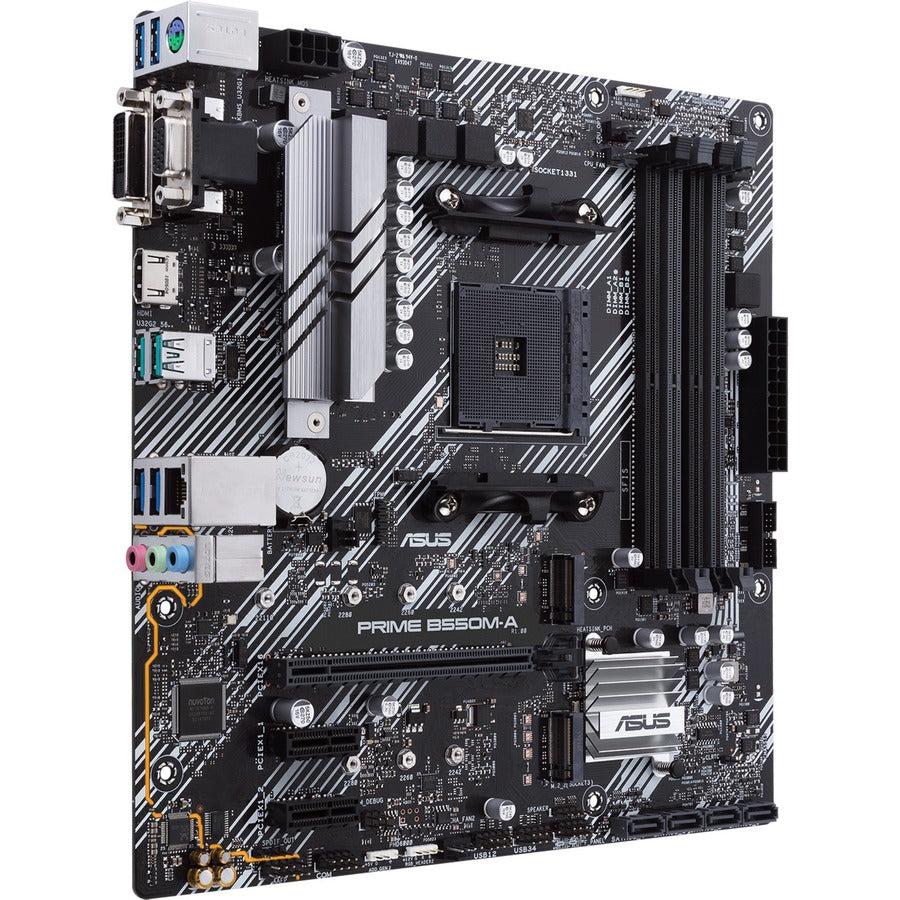 Asus Prime B550M-A/CSM Desktop Motherboard - AMD B550 Chipset - Socket AM4 - Micro ATX