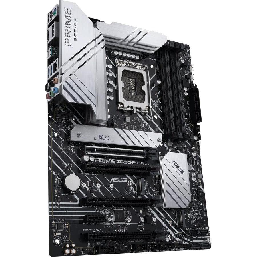 Asus Prime Z690-P D4 Desktop Motherboard - Intel Z690 Chipset - Socket LGA-1700 - Intel Optane Memory Ready - ATX
