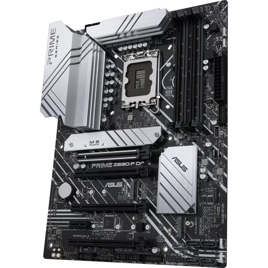 Asus Prime Z690-P D4 Desktop Motherboard - Intel Z690 Chipset - Socket LGA-1700 - Intel Optane Memory Ready - ATX